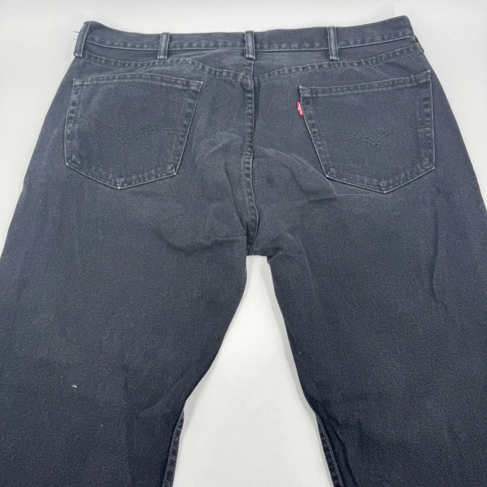 Levi's 505 Black Denim Jeans Classic Fit‎ Everyday Wear Pants 40 x 32